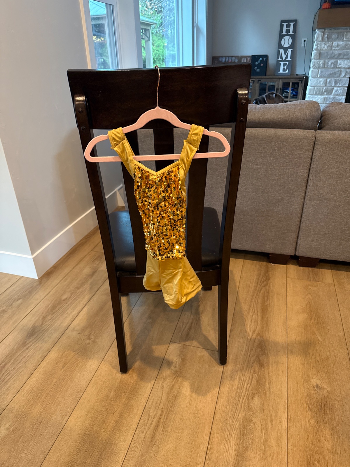 Weissman Gold Sequin Dance Leotard