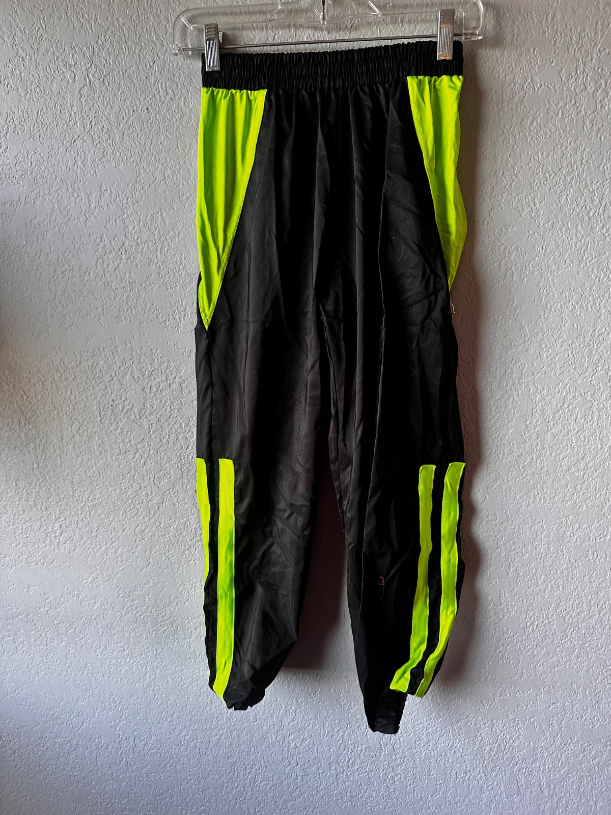 Black Neon Stripe Hip Hop Pants