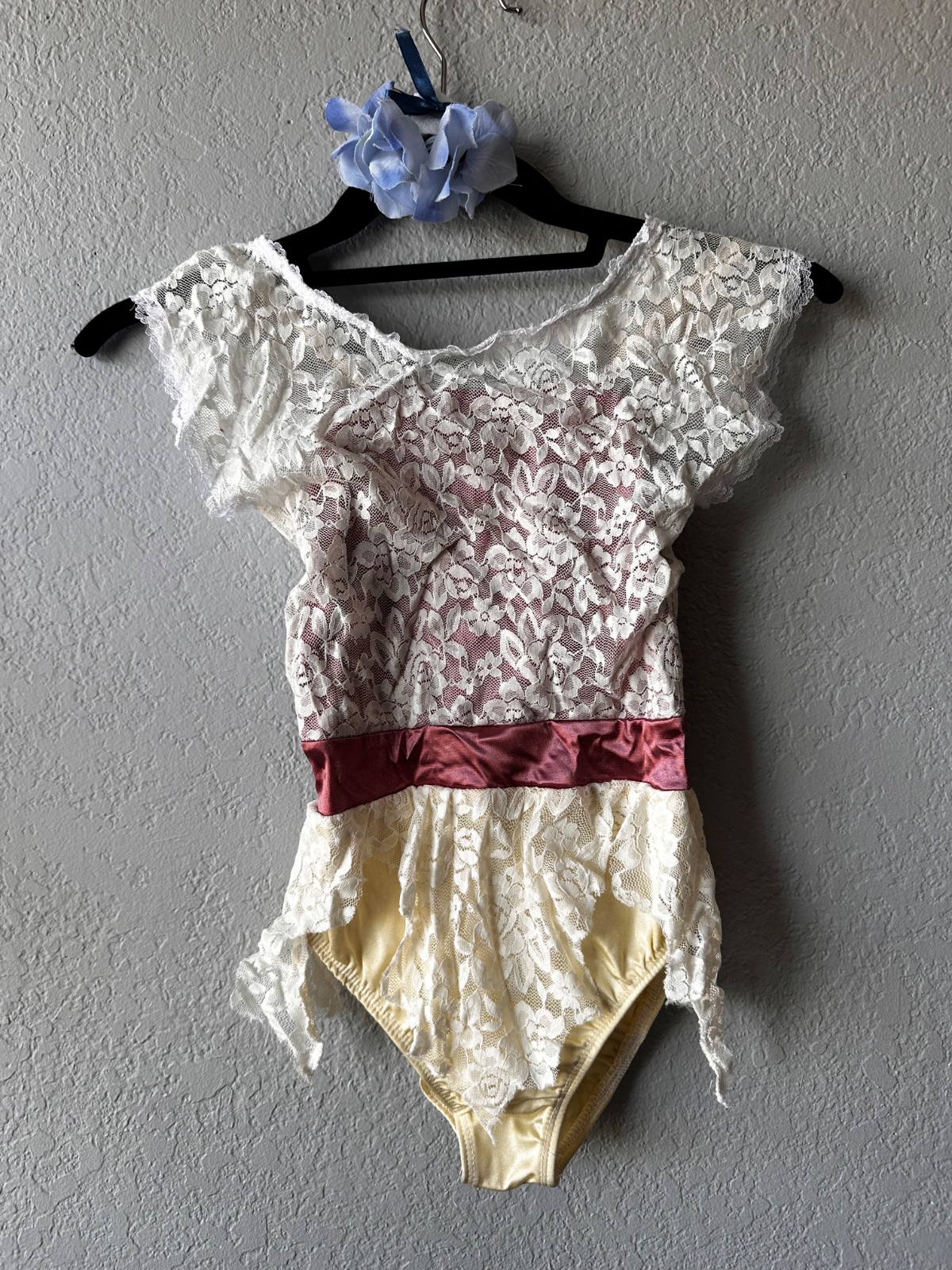 Cream Lace Dance Leotard